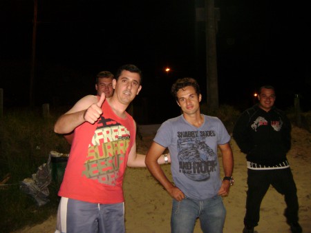 Jean (atrás), Israel, Eduardo e Leandro